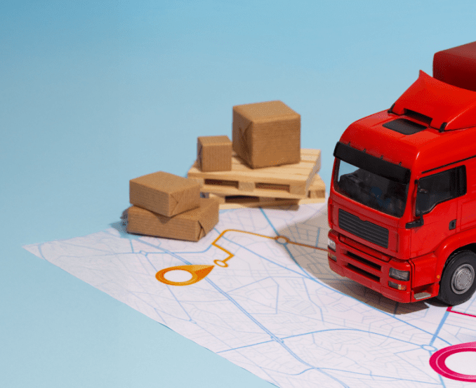 Logistics vehicle and packages